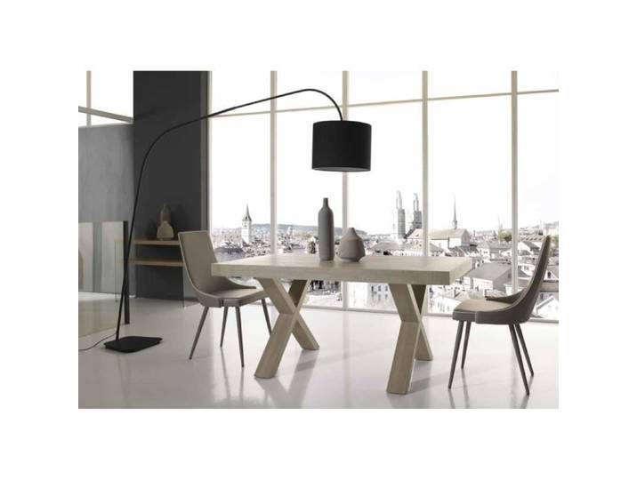 Table extensible - PARIDE - Chêne gris - Rectangulaire - 6 places