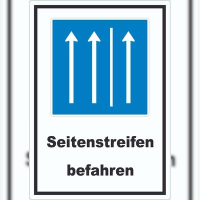 HB-Druck Aufkleber Seitenstreifen befahren A3 (297x420mm)