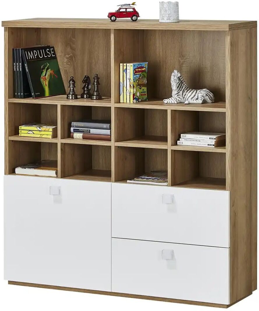 Höffner Standregal  Bente ¦ weiß ¦ Maße (cm): B: 120 H: 130 T: 35.0