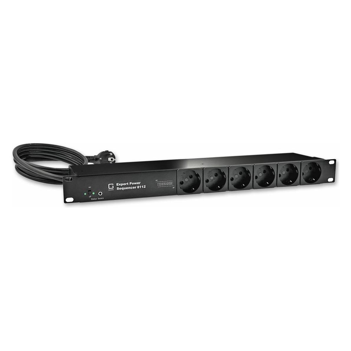 Gude 8112-4 Expert Power Sequencer 6x protective contact with surge protection and mains filter (8112-4)