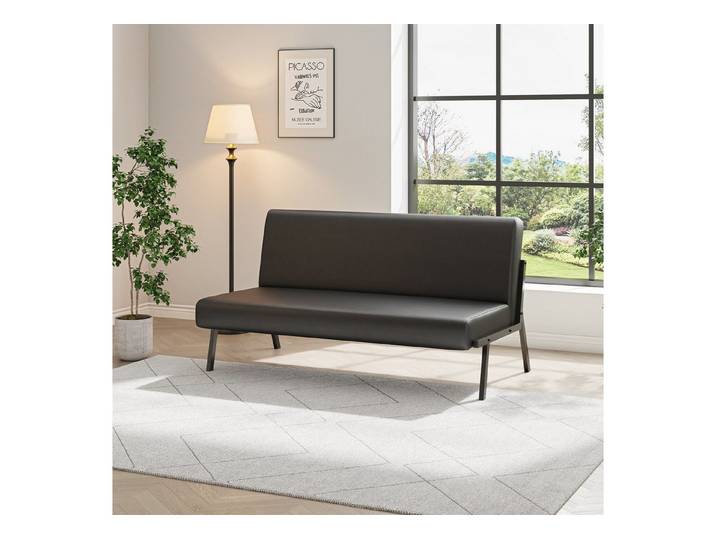 Dripex Sofa Sofa 2 Sitzer Stoffsofa Modern mit Metallrahmen 112 x 75 x 68 cm