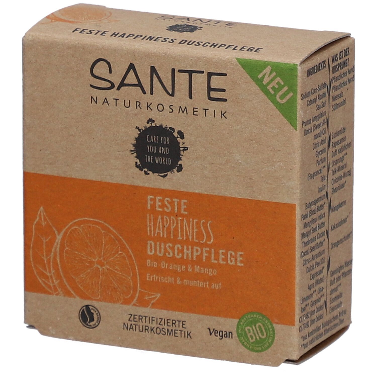 Sante Happiness feste Duschpflege 80 g Duschgel