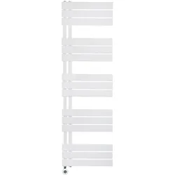 Elektrischer Handtuchheizkörper Paneel Anschluss links weiß 1600x500 (HxB) 755W