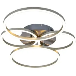 LED Ringe Design Decken Leuchte  Wohn Ess Zimmer Beleuchtung Flur Lampe verstellbar