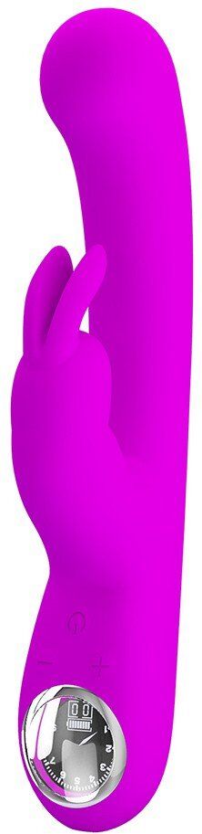 Pretty Love Lamar - Vibrateur Lapin avec affichage digital LED - Violet