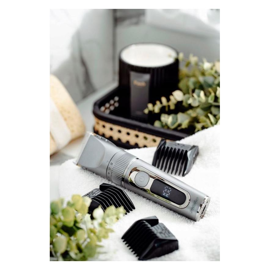 Mesko | Hair Clipper with LCD Display | MS 2843 | Cordless | Number of length steps 4 | Stainless Steel (MS 2843)