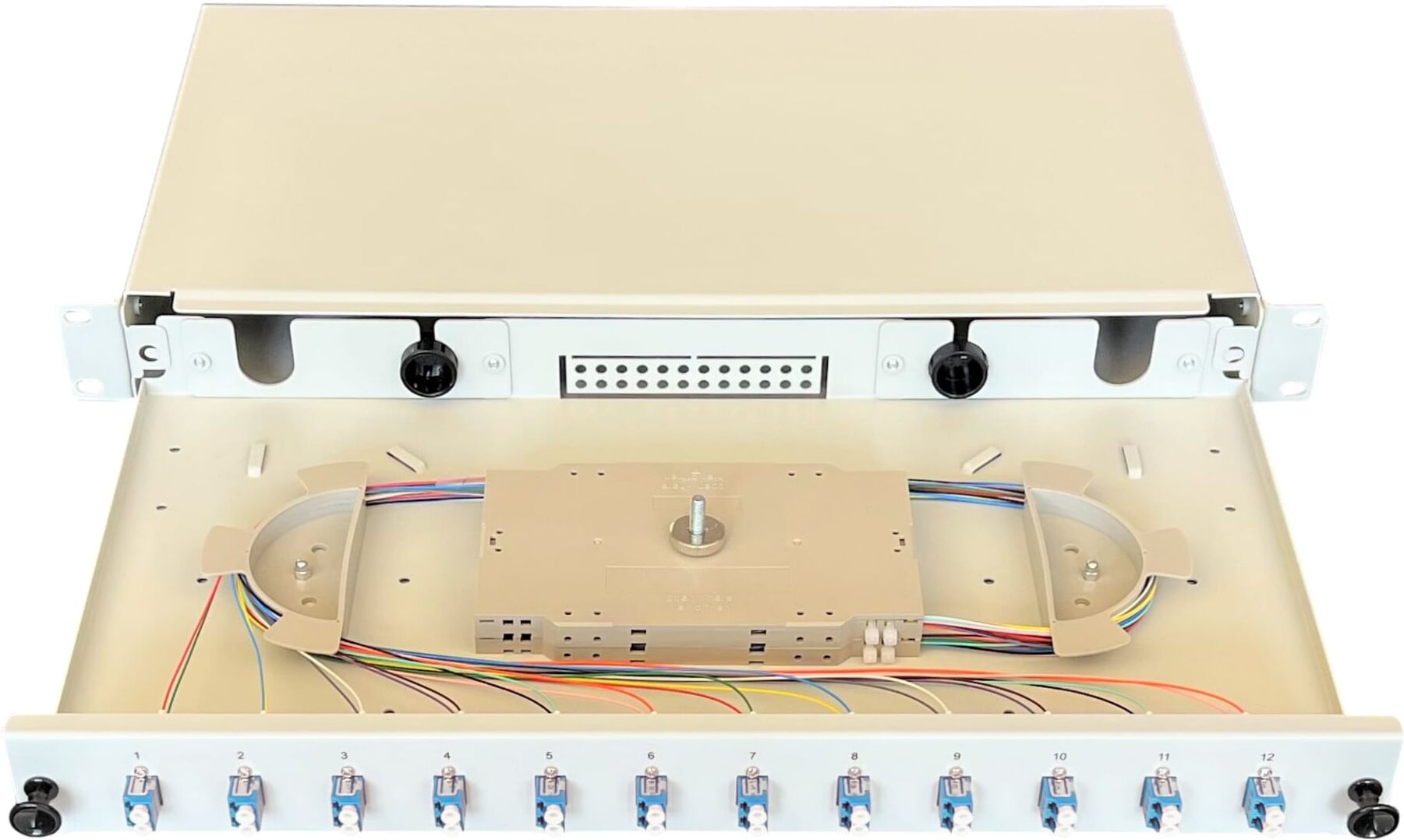 Paschke Spleissbox ausziehbar 19" 12x LCd OS2 blau 442304-12SA)