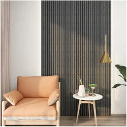 neu.holz, Wandpaneele, 3D-Wandpaneel Brunssum 24er Set 195x12,2 cm Marmorgrau () (12.20 x 195 cm)