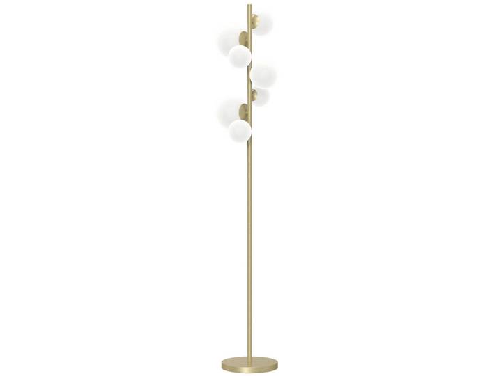 Stehleuchte Paloma, Sahara, Metall, Glas, rund, 30x155x30 cm, Eec, ohne Chemie, Lampen & Leuchten, Innenbeleuchtung, Stehlampen, Stehlampen