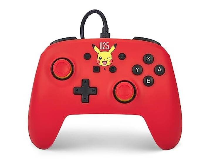 PowerA bedrade controller voor Nintendo Switch - Lachende Pikachu
