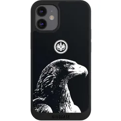Nivocase Handyhülle für Apple iPhone 12 mini Hülle NIVOpure Case Schwarz Eintracht Frankfurt Offizielles (Apple iPhone 12 mini), Smartphone Hülle, Schwarz