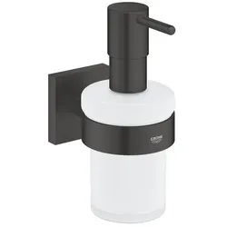 GROHE Seifenspender Start Cube Schwarz Matt Metall, Glas 410982430