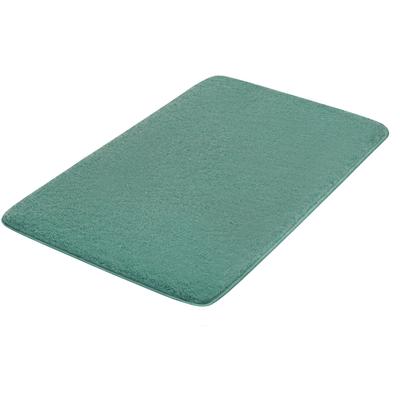 Badematte KLEINE WOLKE "Meadow, Badvorleger, Badezimmer Teppich" Gr. 3, grün (eucalyptus), H:30mm, Polyester, Badematten, Badematte, Badteppich, Uni Farben