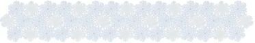 Manor Luxe "Shimmer Snowflake Embroidered Collection Cutwork Table Runner 15"" by 54"""