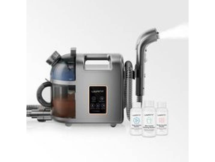 Aspirateur-laveur B200 Aspirateur-laveur nettoyeur de tapis avec nettoyage à la vapeur 74DB 12000Pa1900W gris
