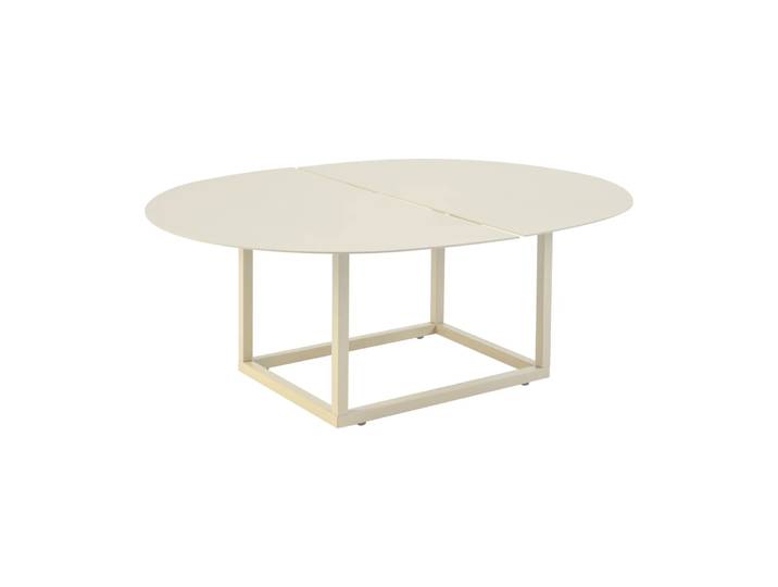 Brafab Table basse Olive Blanc perle, 110x80 cm