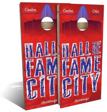 Skip's Garage Hall Of Fame City Outdoor Cornhole Board Set