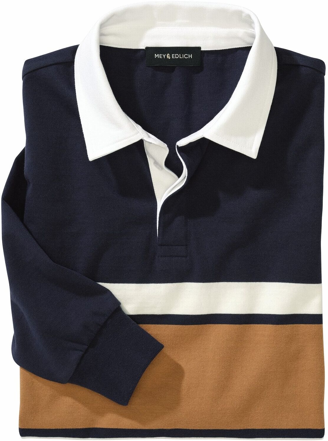 Mey & Edlich Varsity-Longsleeve Blau XL