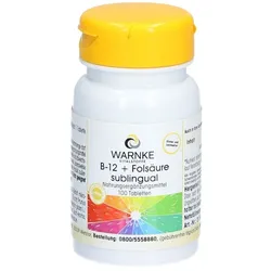 B-12+Folsäure sublingual Tabletten