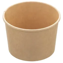 MONOUSO - Dessertbecher aus Kraft-Kraftkarton 250ml Ø9,0cm (500 Stück)