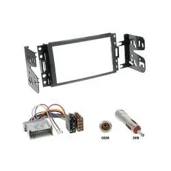 Einbauset 2-DIN Radioblende + Adapterkabel für Hummer H3 von 2005 - 2010