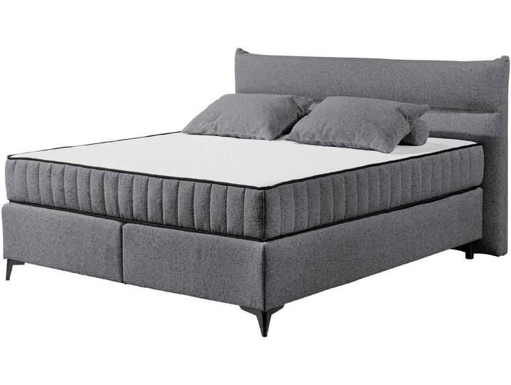 ED EXCITING DESIGN Boxspringbett Vlieland, Premium 9-Zonen-Tonnentaschenfederkern Duo-Matratze mit Kokosmatte