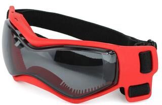 Uplift Picks Adjustable Anti UV Dog Goggles Windproof Pet Sunglasses red m