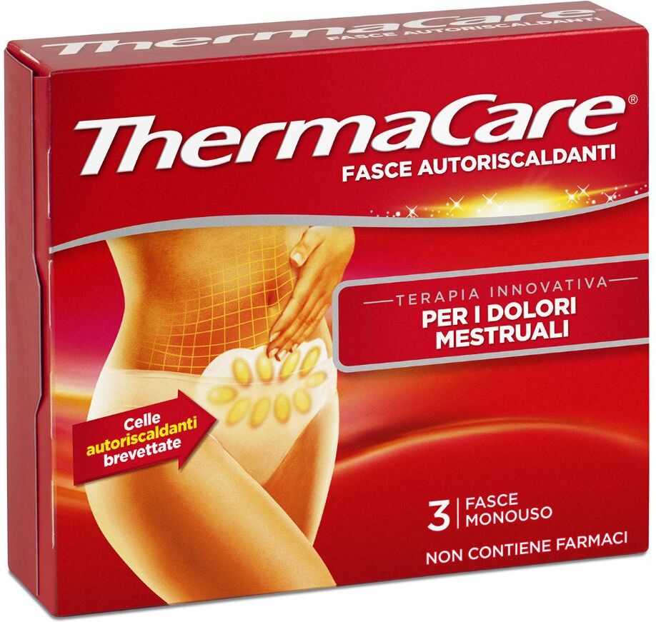 ANGELINI PHARMA ITALIA SpA ThermaCare Fasce Autoriscaldanti - Dolori Mestruali, Confezione da 3, Sollievo Terapeutico