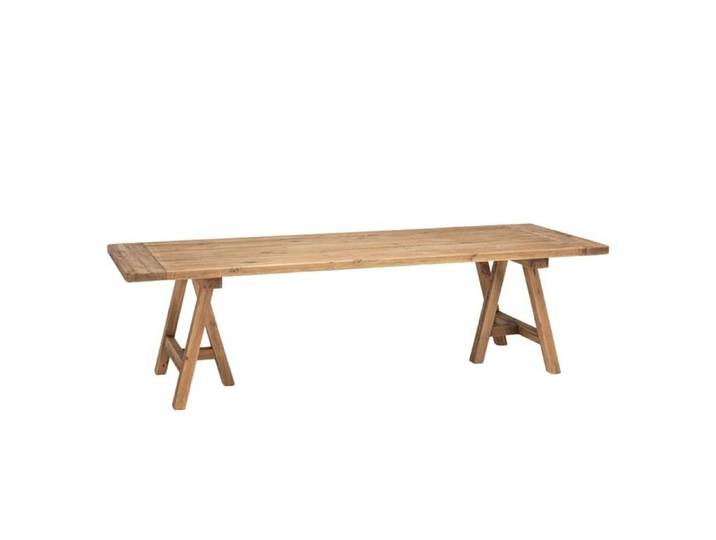 MACABANE SANDY - Table à manger rectang. 270x100cm bois Pin recyclé SANDY (2 COLIS)