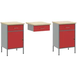 vidaXL, Werkbank + Arbeitsbock, Werkstatt Schrank (55 cm, 150 cm)