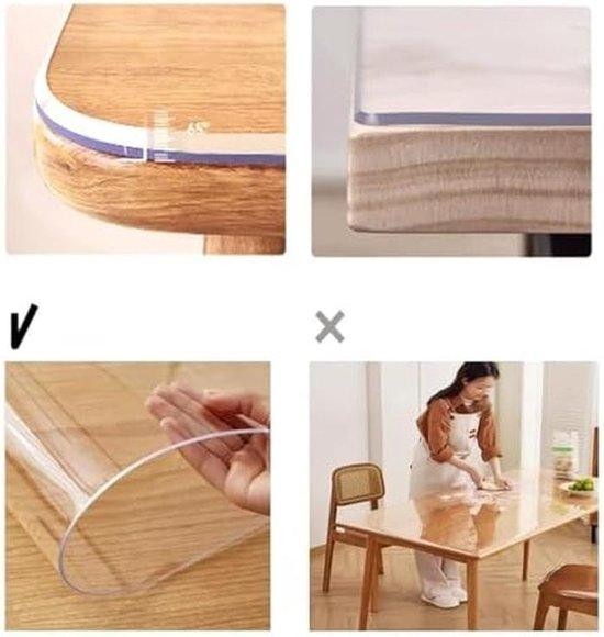WAN Tafelbeschermer PVC - Matte folie - Transparant - 30 x 240 cm