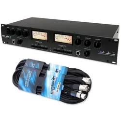 ART Audio ART Vorverstärker Pro MPA III 2-Kanal Röhren-Preamp mit Kabel, Phono Vorverstärker, Schwarz