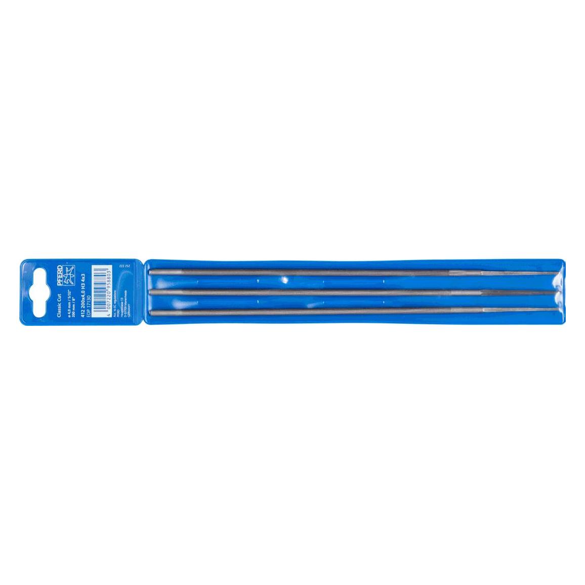 Pferd Kettensägenfeile Länge 200 mm Querschnitt 4 mm Hieb 3 rund (Hieb 3, 200 mm) (11071203)