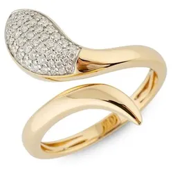 DIAMOUR Ring 47 Brillanten zus. ca. 0,23ct Gold 585