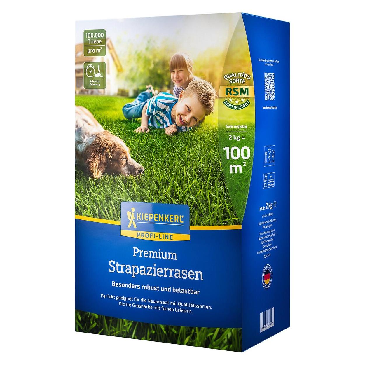Kiepenkerl Profi-Line Premium Strapazierrasen, 2 kg (Rasensamen) (01089004-000-00)