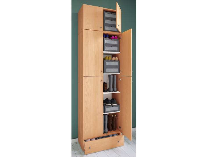 Schrank mit Schublade 240cm Holz/Buche Dekor