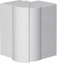 Hager BR651303H9016 Außeneck einstellbar zu BR/H/N/A/S 68x130mm Oberteil 80mm hfr verkehrsweiß