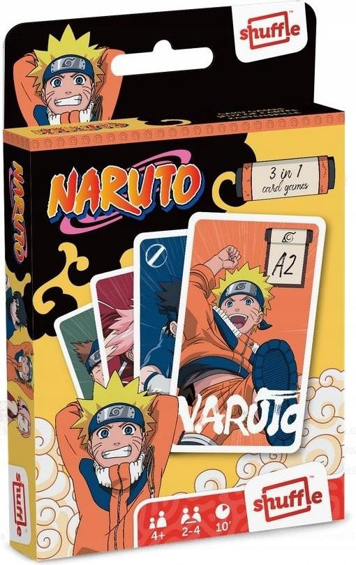 Naruto 3-in-1 Quartets Kaartspel met Verschillende Karakters, Multicolour