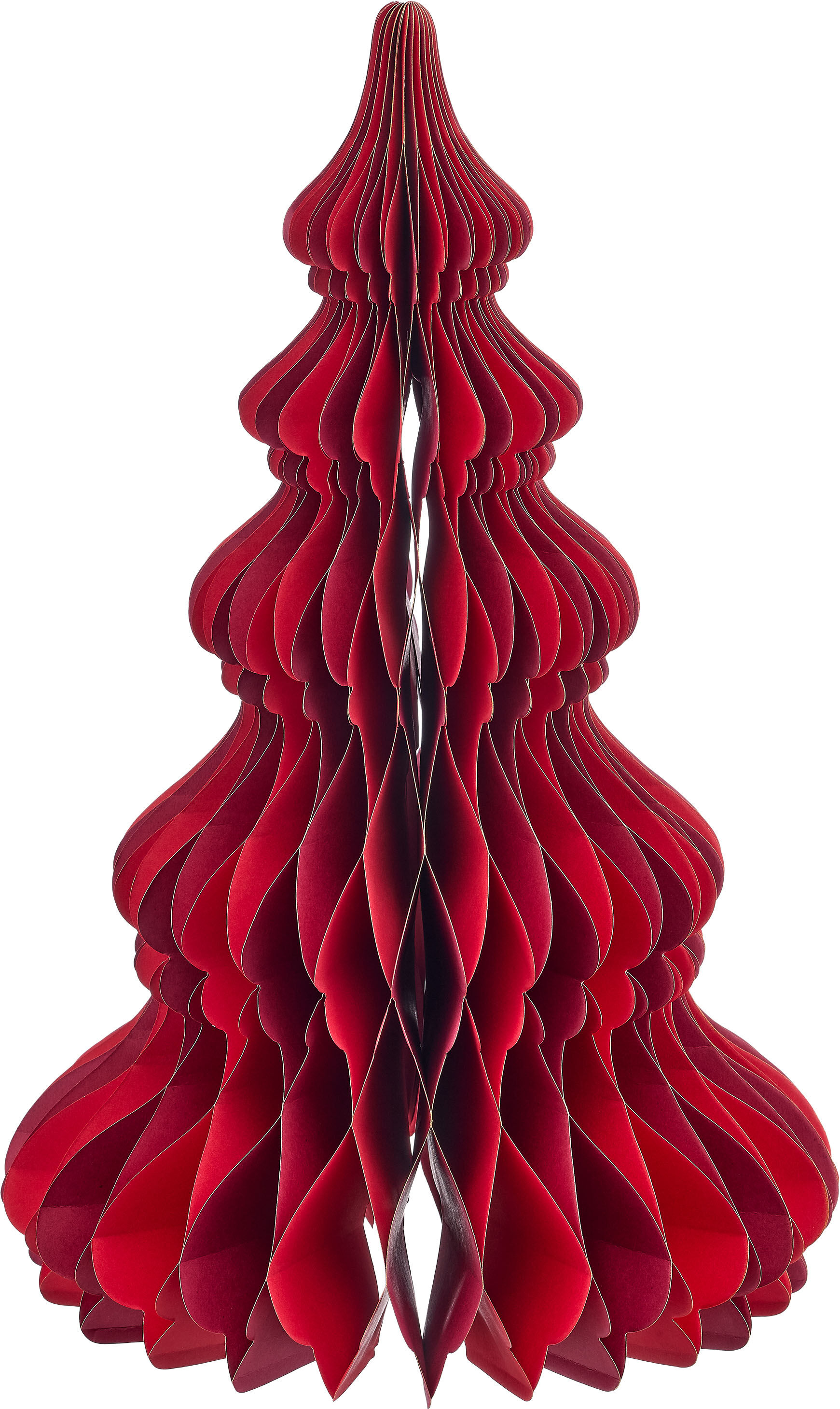 LED Dekofigur CREATIV HOME "Deko-Figur Tannenbaum", rot, H:40cm Ø:26cm, Leuchten, LED Dekofigur, mit Rotation und LED-Beleuchtung