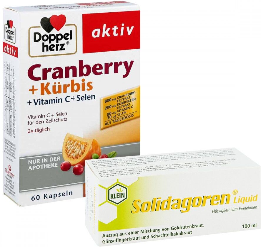 Solidagoren Liquid 100ml & Doppelherz Cranberry + Kürbis Kapseln