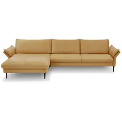 HUKLA Ecksofa HP1901 Leder Torro Kurkuma
