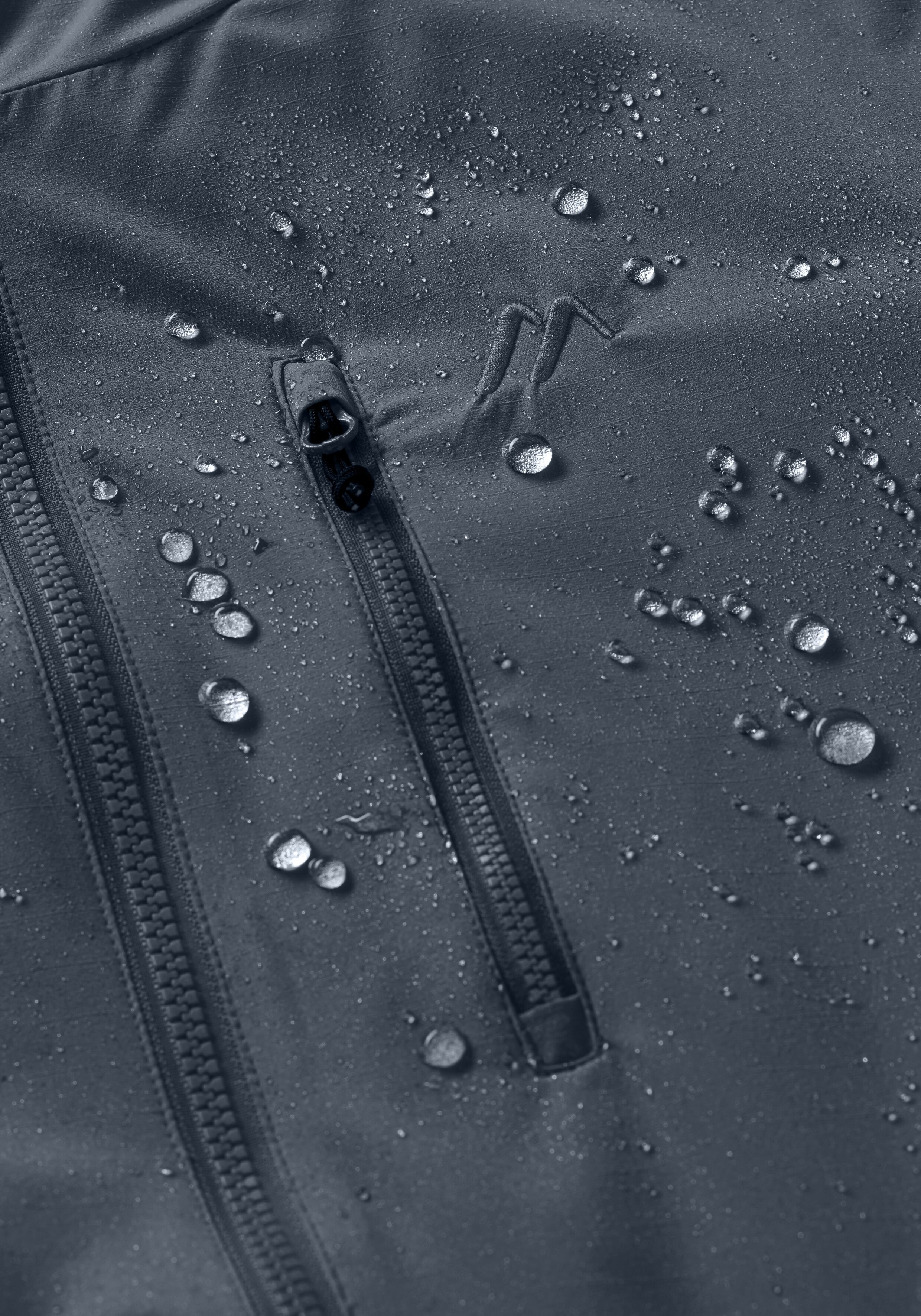 Parka MAIER SPORTS "ArorA Loop W", Damen, Gr. 40, blau (graublau), 100% Polyester, Jacken Parka, Damen Jacke wasserdicht, Outdoorjacke, 3 Taschen aussen + Innentasche graublau 40