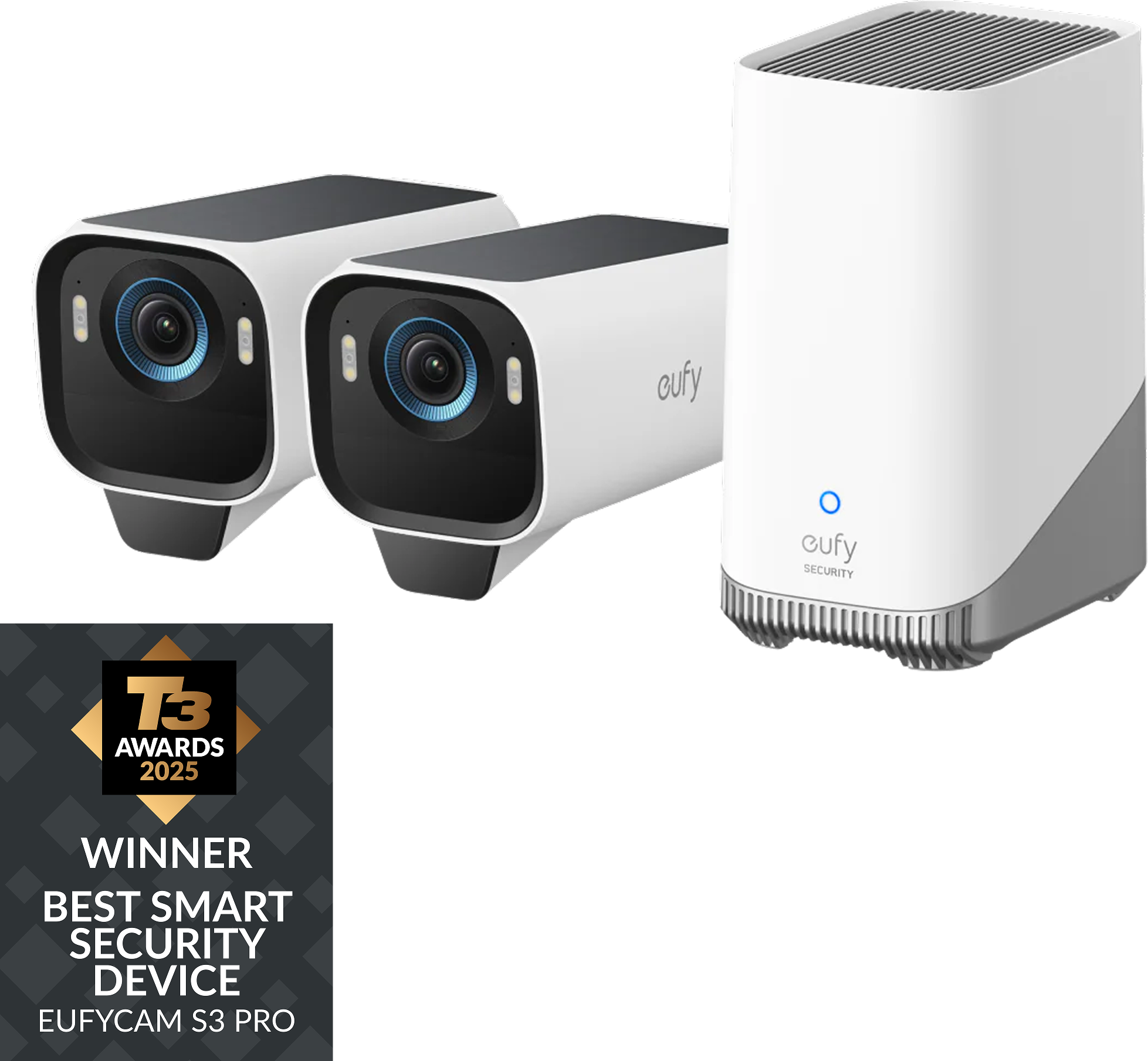 eufyCam S3 Pro 2-Cam Kit White