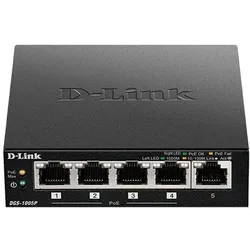 D-Link DGS-1005P/E, 5-Port Unmanaged Desktop Gigabit PoE+ Switch