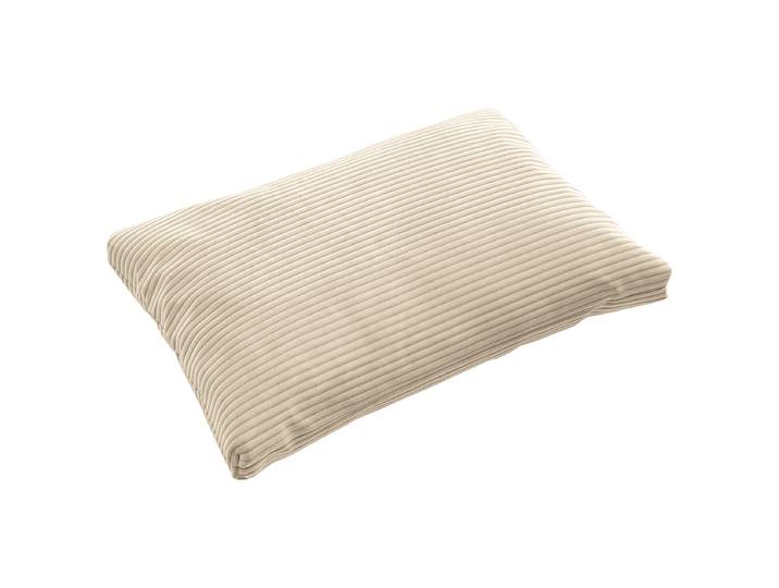 Spitzkissen Beige 60 x 40cm Cordstoff Catia