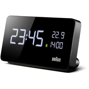 Braun Wecker BC20B schwarz, digital, Quarzuhr