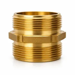 Doppelnippel BSPP AG/AG flachdichtend aus Messing  " bis 4" - 3/4" - 1"