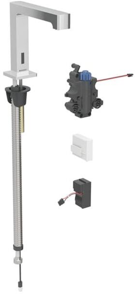 Geberit Brenta Infrarot-Waschtischarmatur 116197211 mit Thermostatmischer, Standmontage, Netzbetrieb, UP-Funktionsbox, hochglanz-verchromt