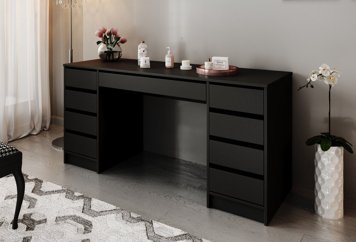 Meubella Kaptafel Arco 2 Zwart 154 cm
