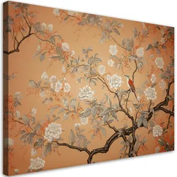 WANDBILD vogel baum chinoiserie